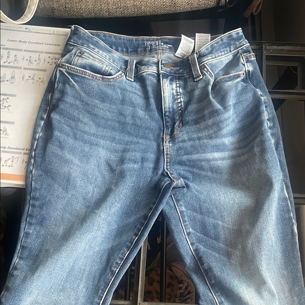 Time and Tru Women's Classic Straight Leg Denim Jeans
